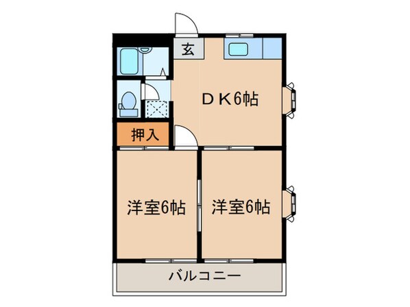 グリ－ンベルの物件間取画像